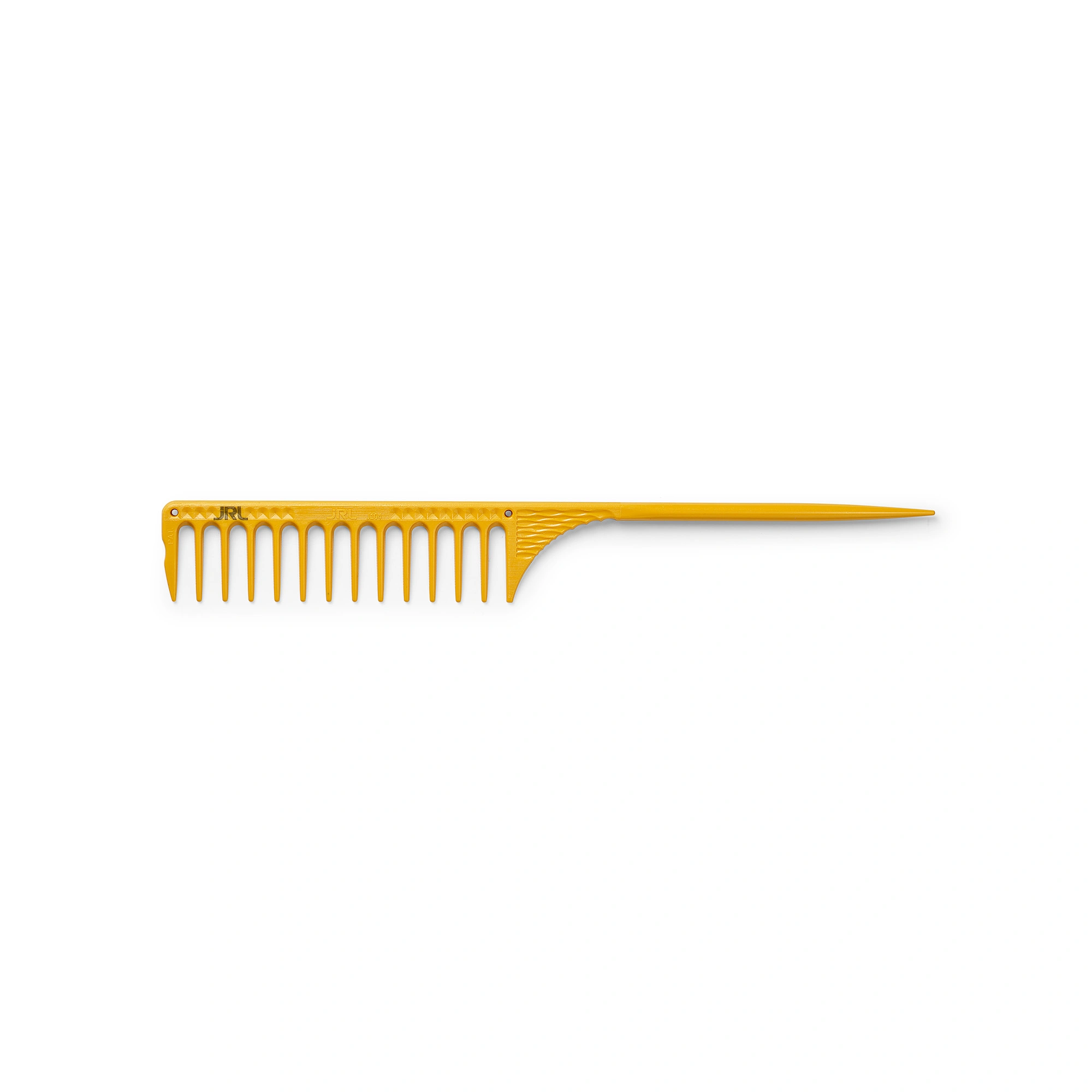 7246-JRL Fine teeth tail comb 9.8" Yellow