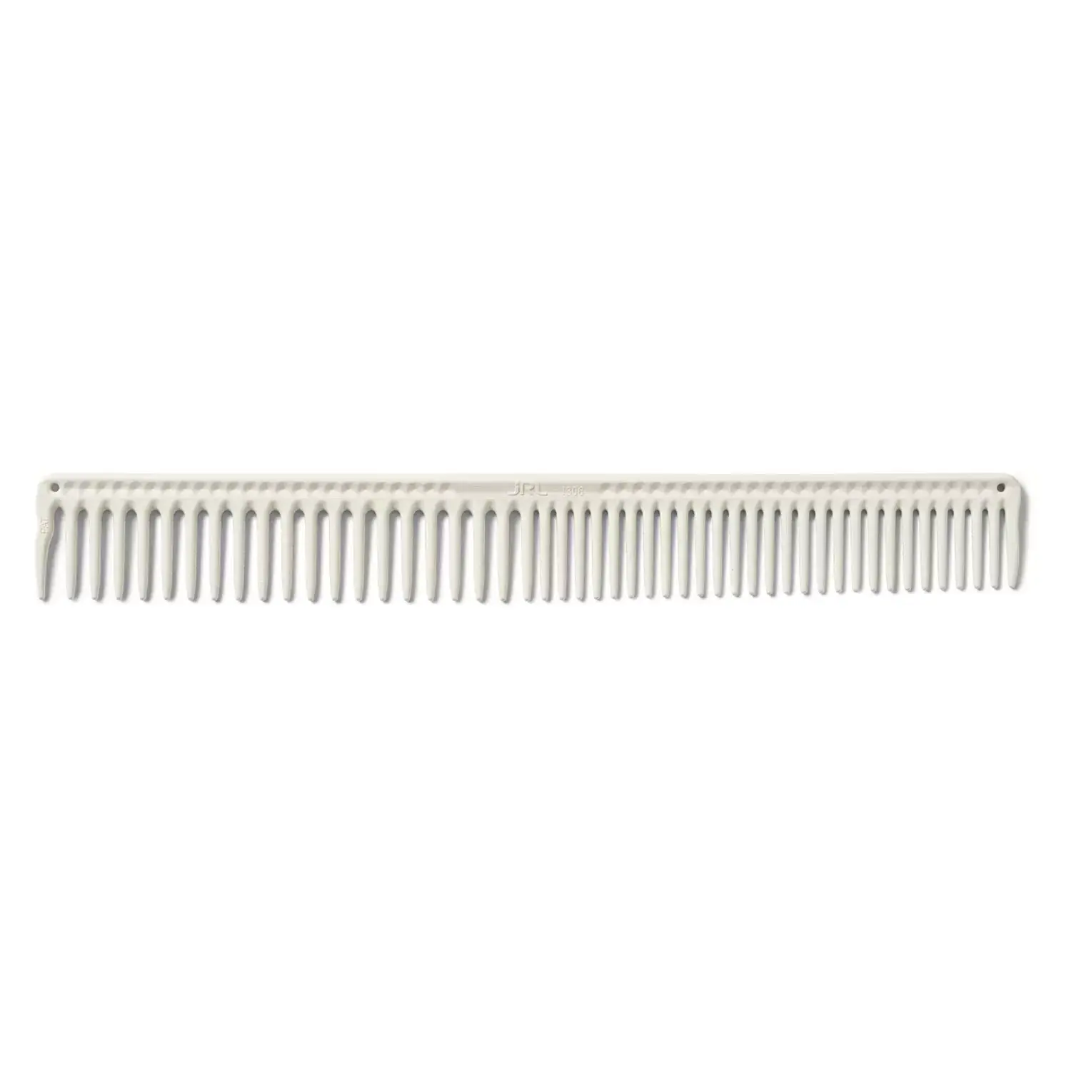 7116-JRL Long Round Tooth Cutting Comb 9" White