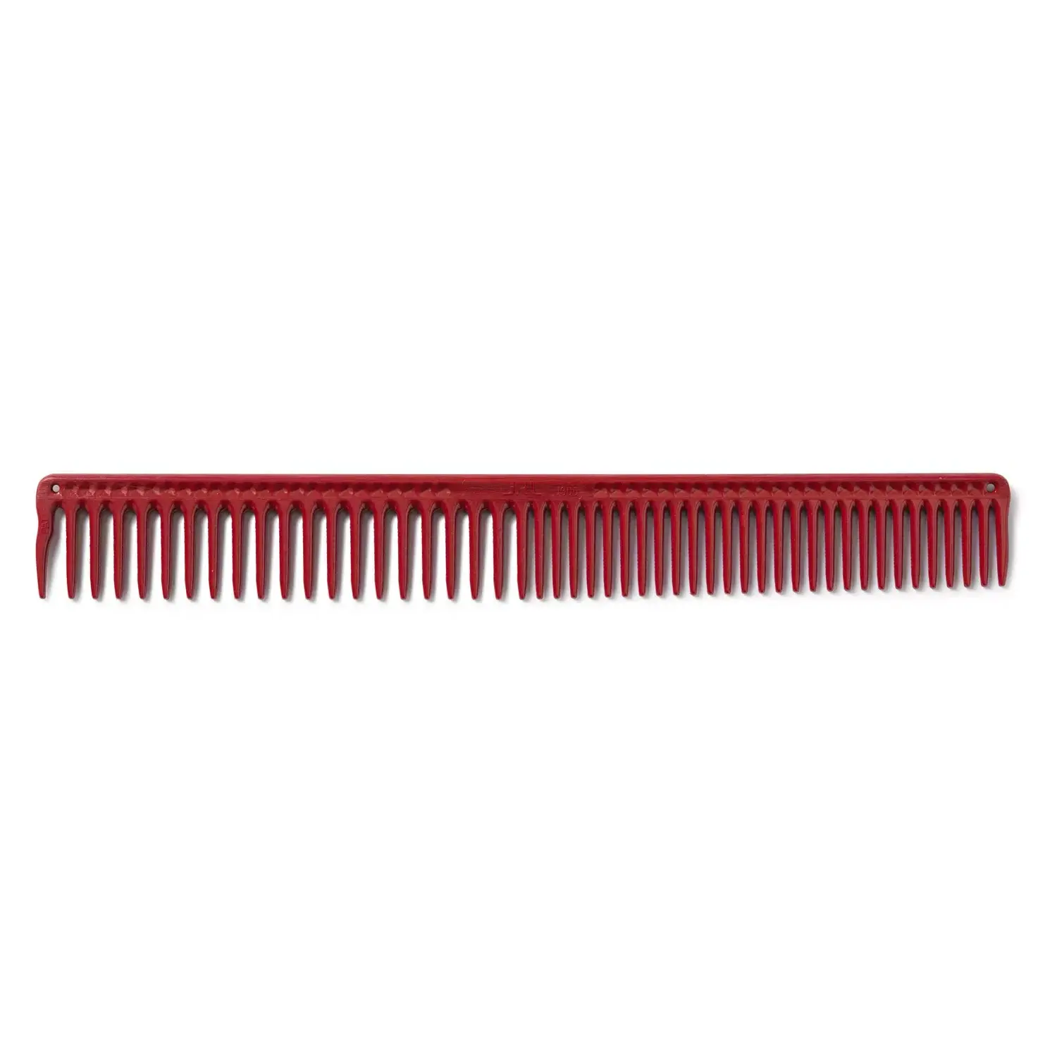 7117-JRL Long Round Tooth Cutting Comb 9" Red