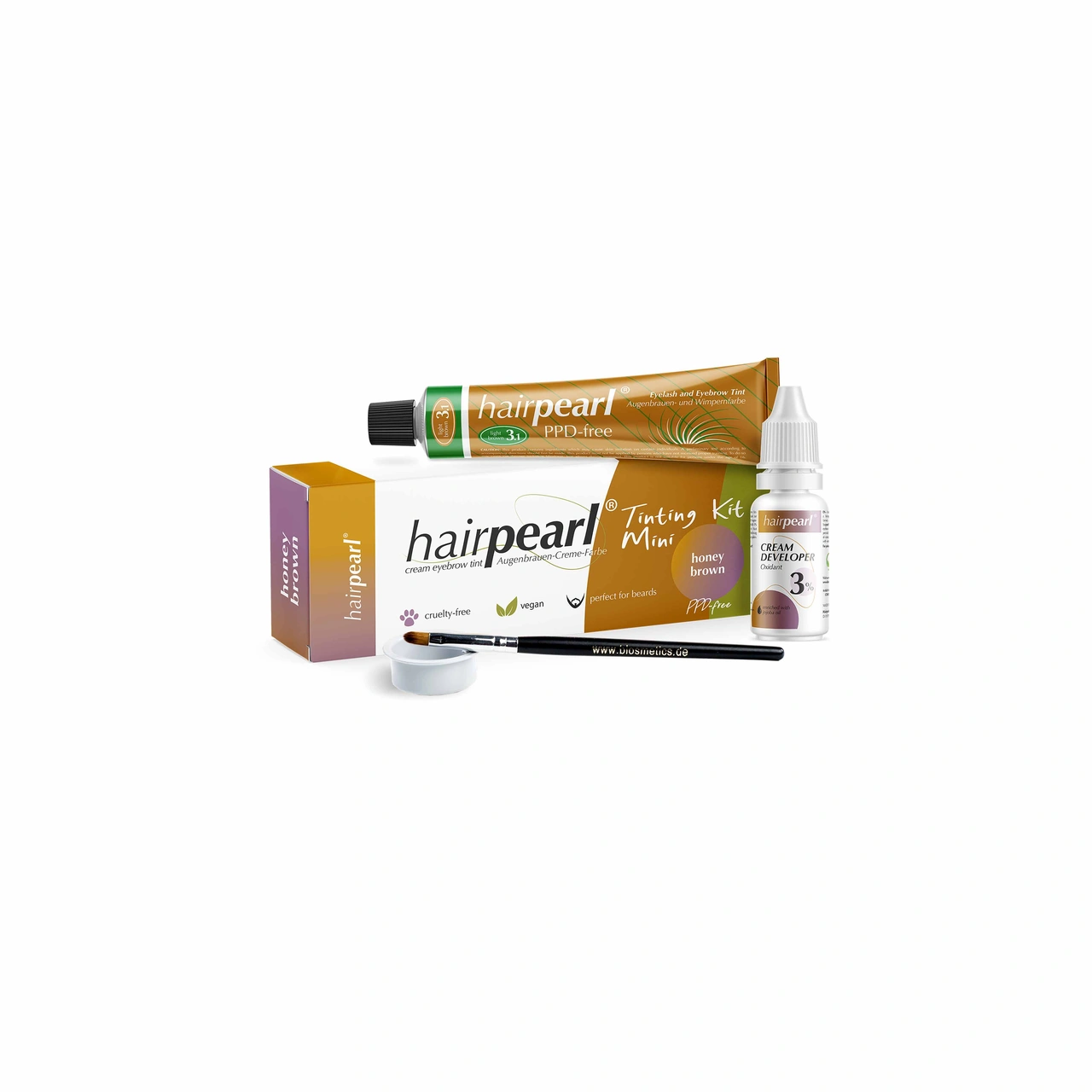 Hairpearl Tinting Kit Mini PPD-free - No 3.1 Honey Brown