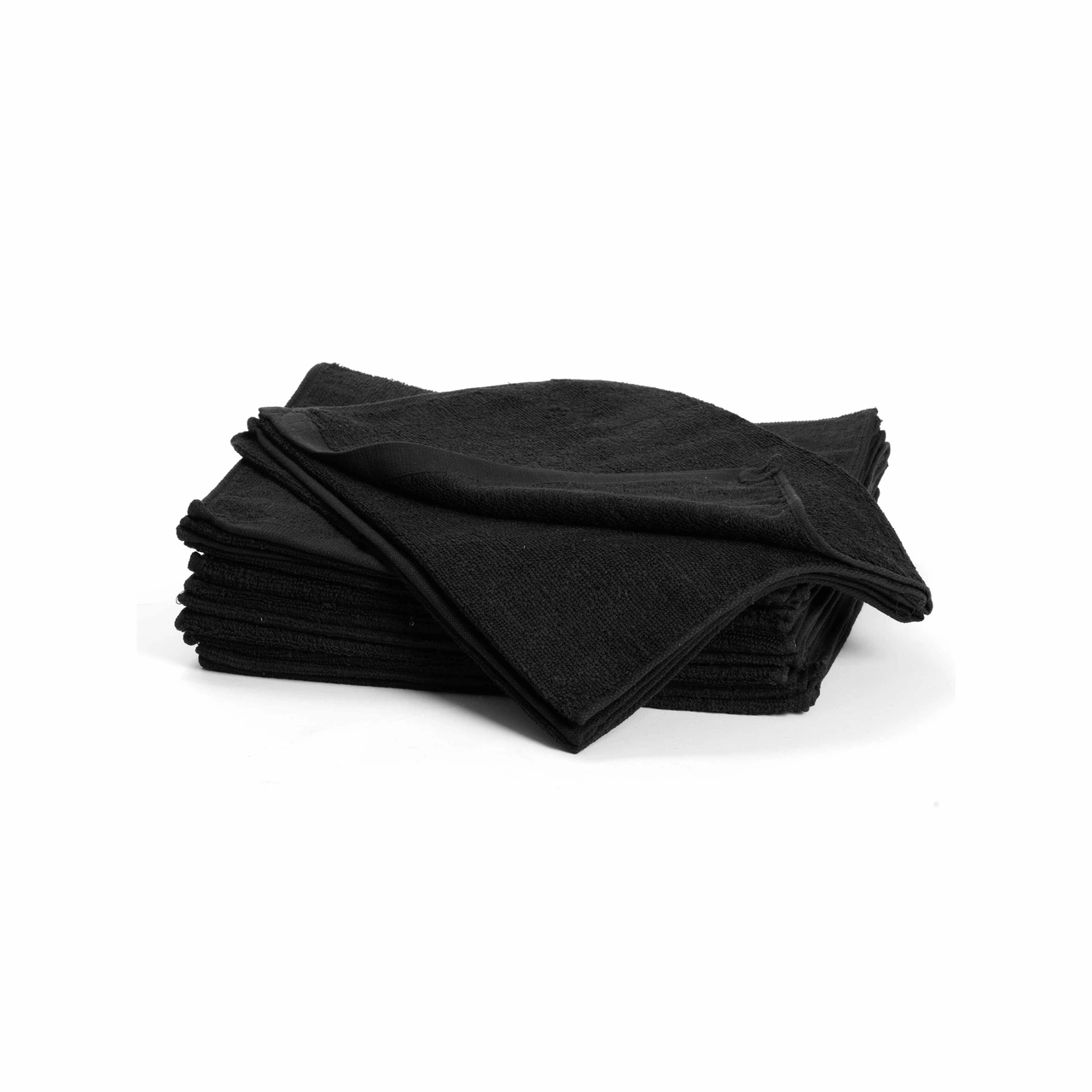 Bleach-Safe Cotton Towel Black 34x82 cm