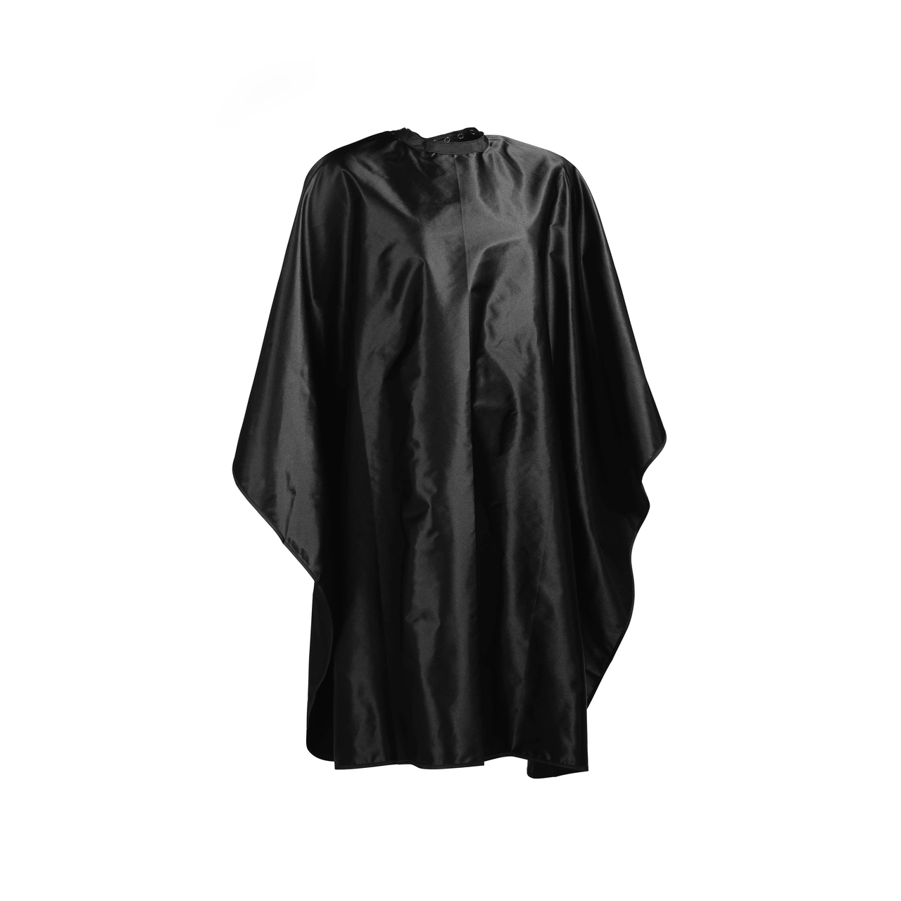Wako Satin Cape with buttons - Black
