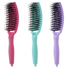 Olivia Garden Fingerbrush Care Iconic Boar & Nylon - Hot Pink Medium