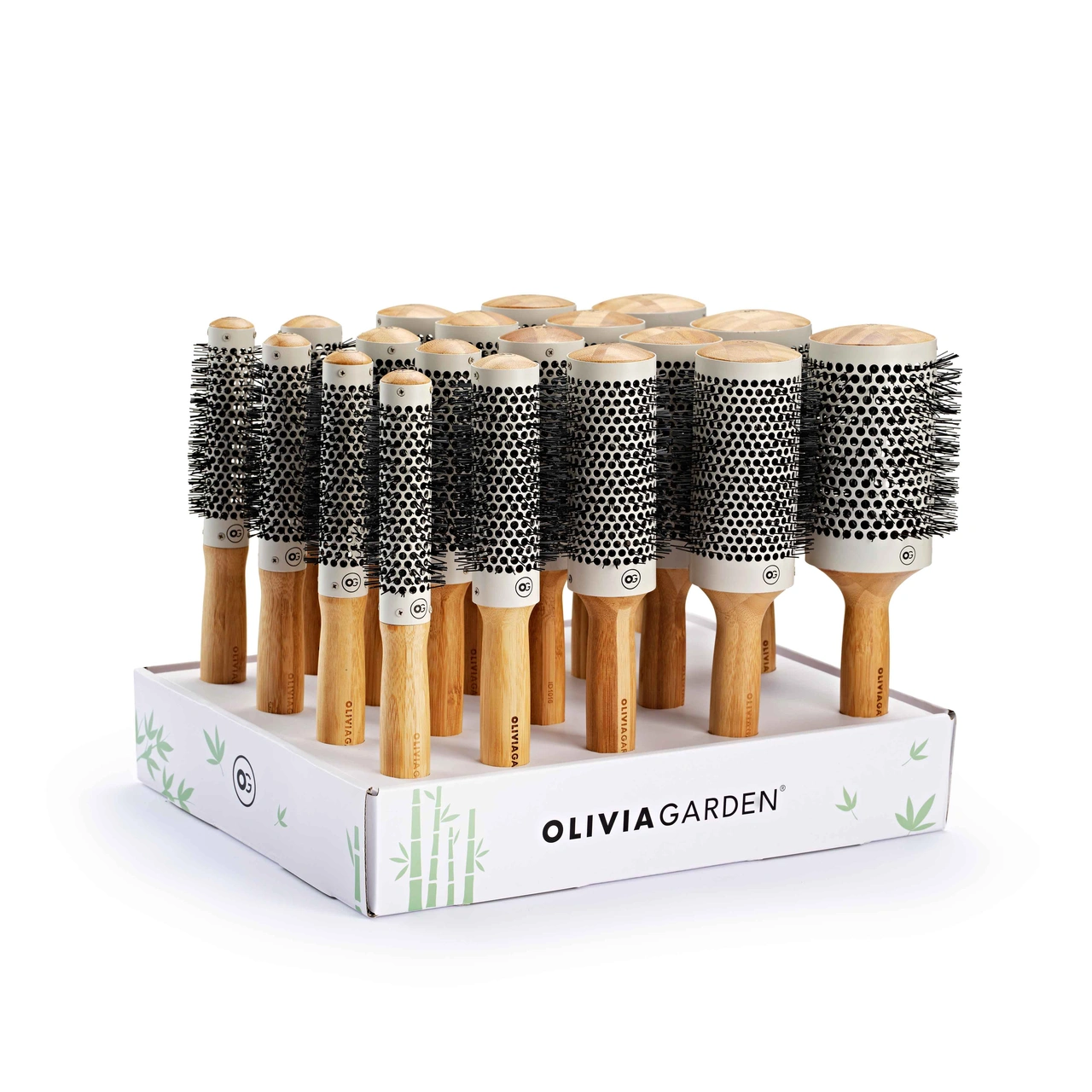 Olivia Garden Bamboo Touch Blowot Thermal Brush - Display 19pcs