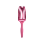 Olivia Garden Fingerbrush Care Iconic Boar & Nylon - Hot Pink Medium