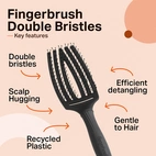 Olivia Garden Care Iconic Double Bristles Black Medium