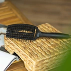 Olivia Garden Care Iconic Double Bristles Black Medium