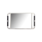 JRL Mirror Large Hand Held Mirror - White