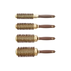 Olivia Garden Expert Blowout Speed - Wavy Bristles Gold&Brown 25