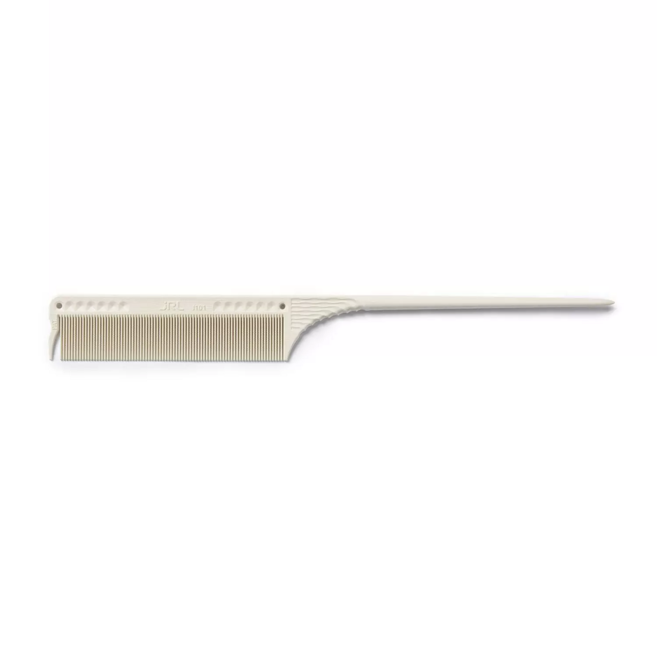JRL Fine Teeth Tail Comb 8,5" White