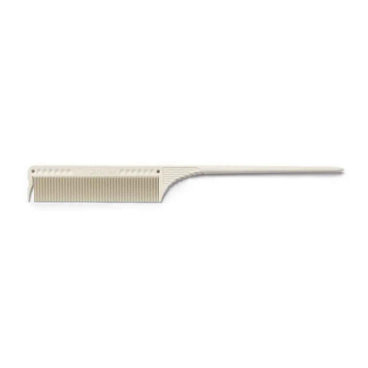 JRL Fine Teeth Tail Comb 8,5" White