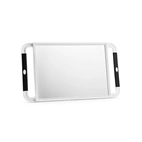 JRL Mirror Large Hand Held Mirror - White