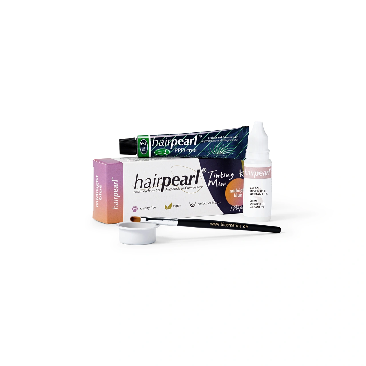 Hairpearl Tinting Kit Mini PPD-free - No 2 Midnight Blue