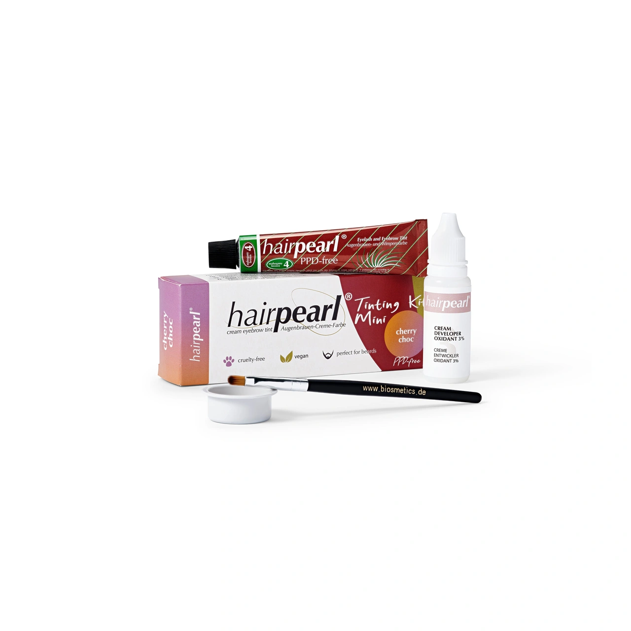 Hairpearl Tinting Kit Mini PPD-free - No 4 Cherry Choc