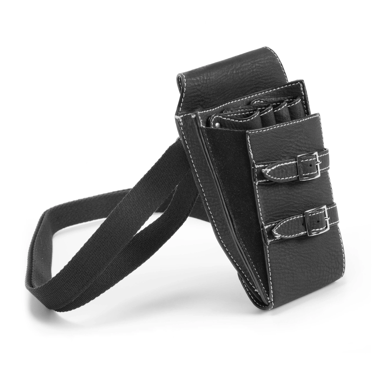 Scissor holster, strapped