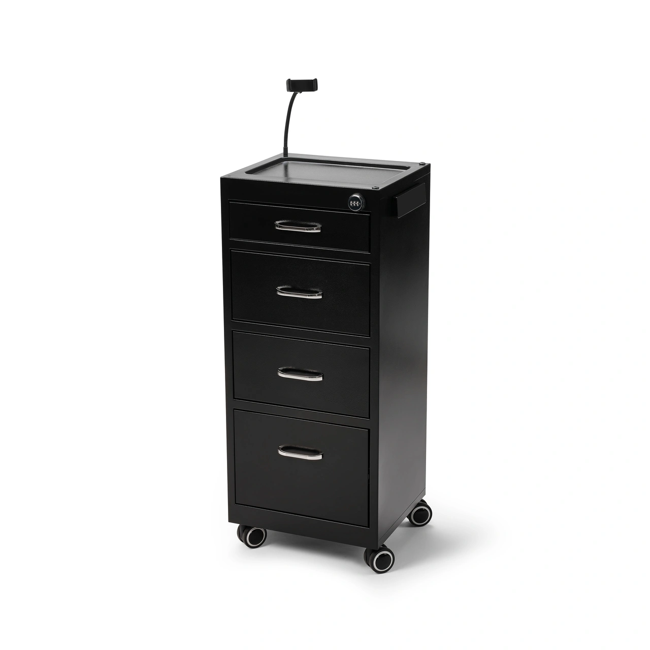 4-drawers Metal Trolley with Code Lock