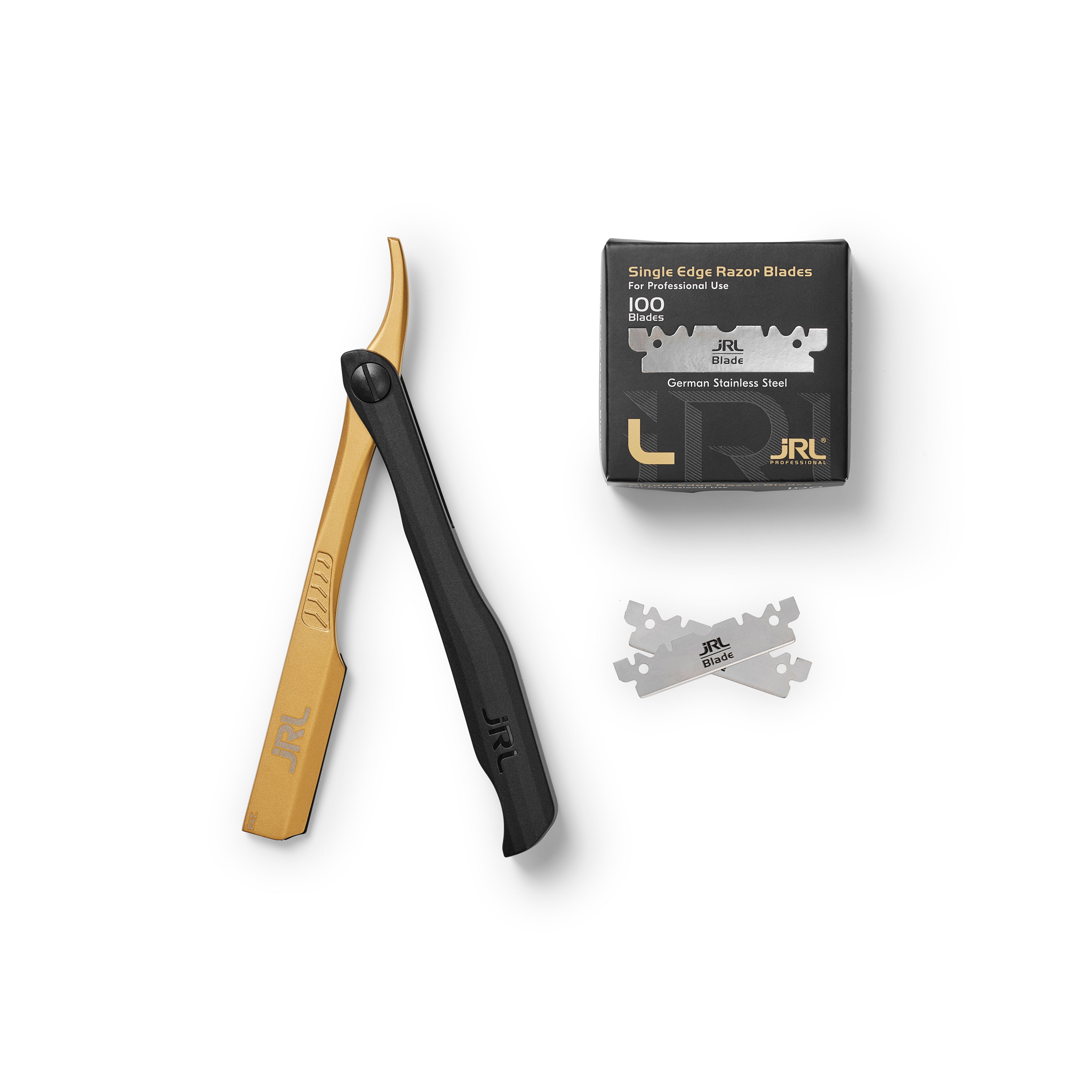 JRL Magnetic Straight Edge Razor - Gold