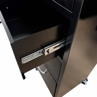 4-drawers Metal Trolley with Code Lock