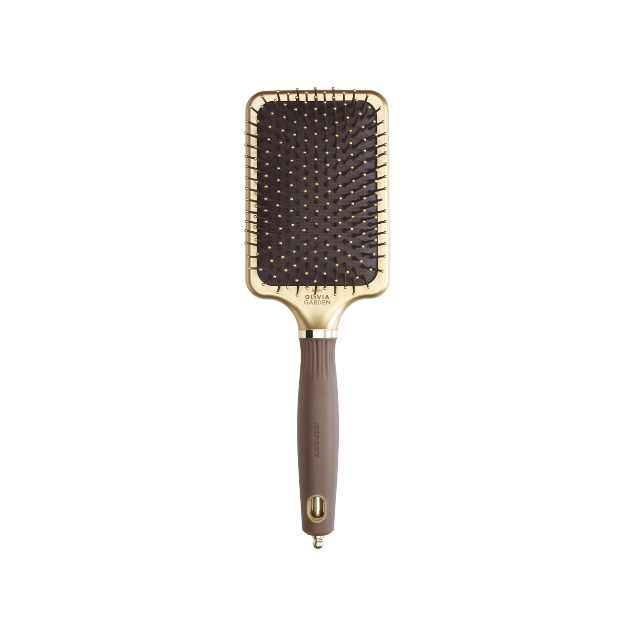 Olivia Garden Expert Care Rectangular Nylon - Gold & Brown Large