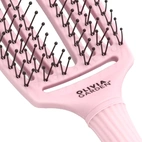 Olivia Garden - Fingerbrush Care Ionic Double Bristles Pastel Pink - Medium