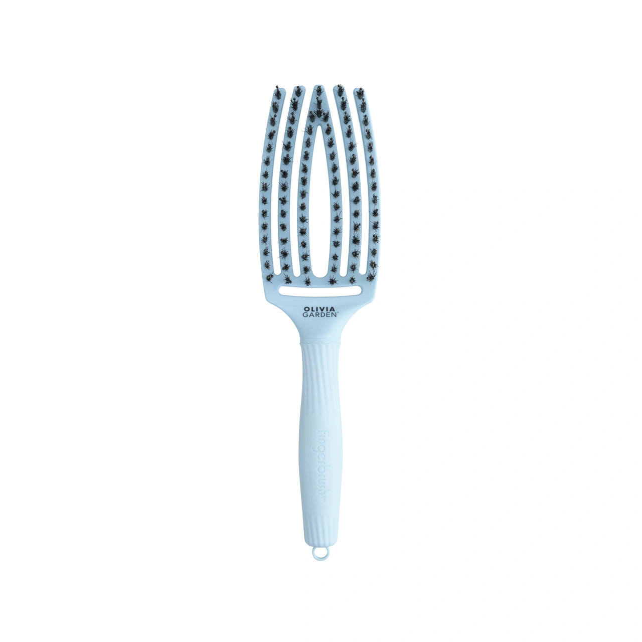 Olivia Garden - Fingerbrush Care Ionic Boar&Nylon Pastel Blue - Medium