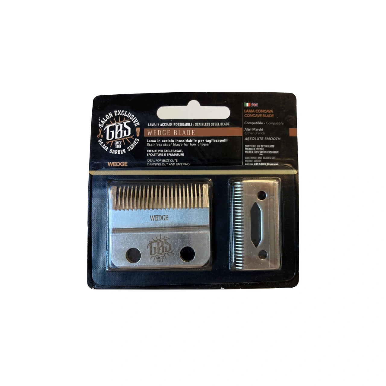 GBS Wedge stainless steel blade for ABS Smooth