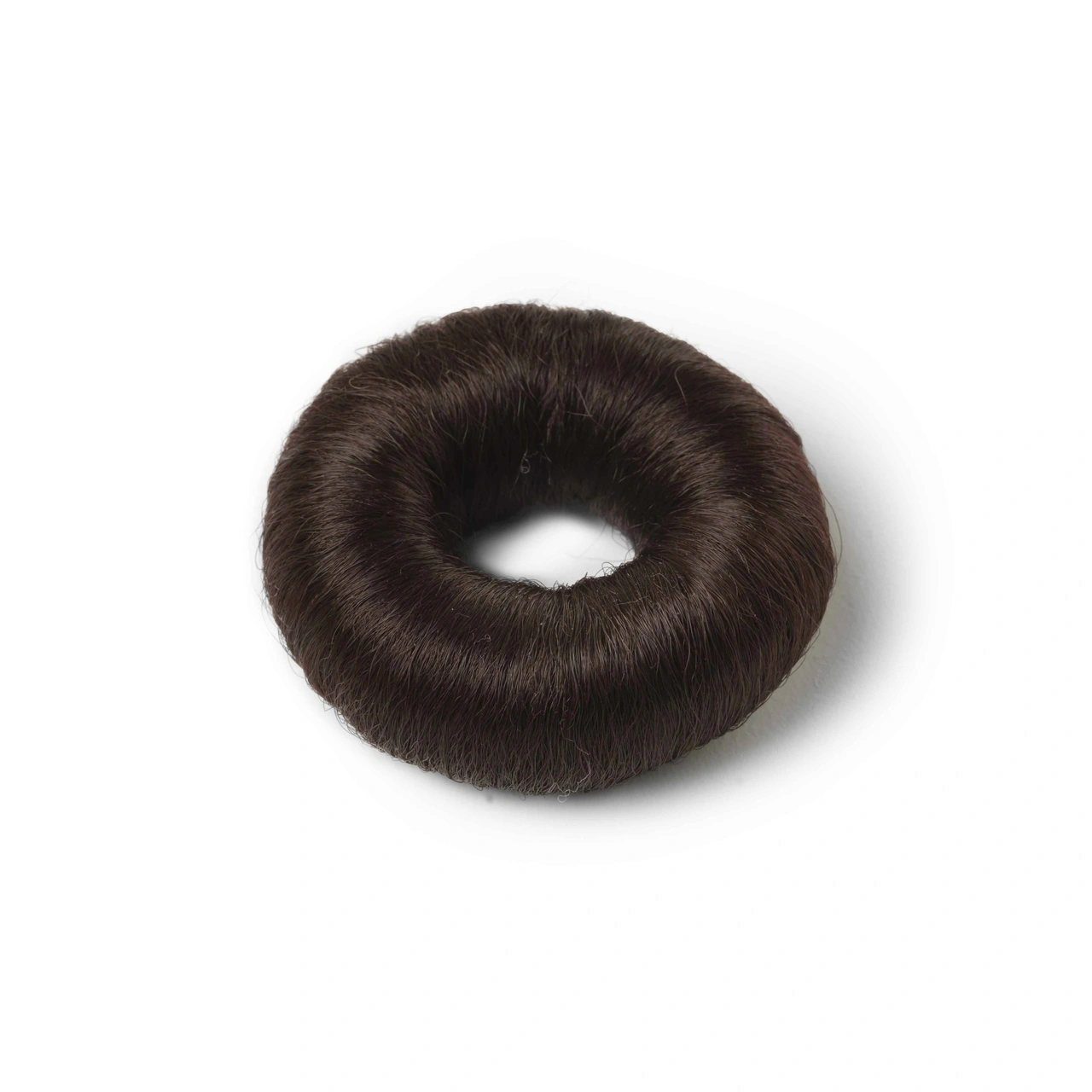 Synthetic hair bun S, brown