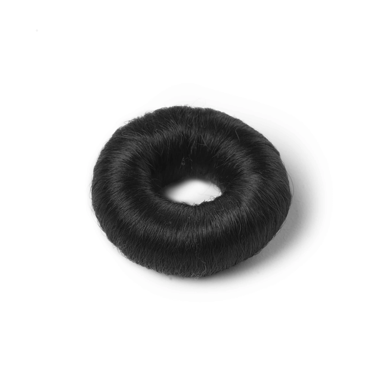 Synthetic hair bun L, black