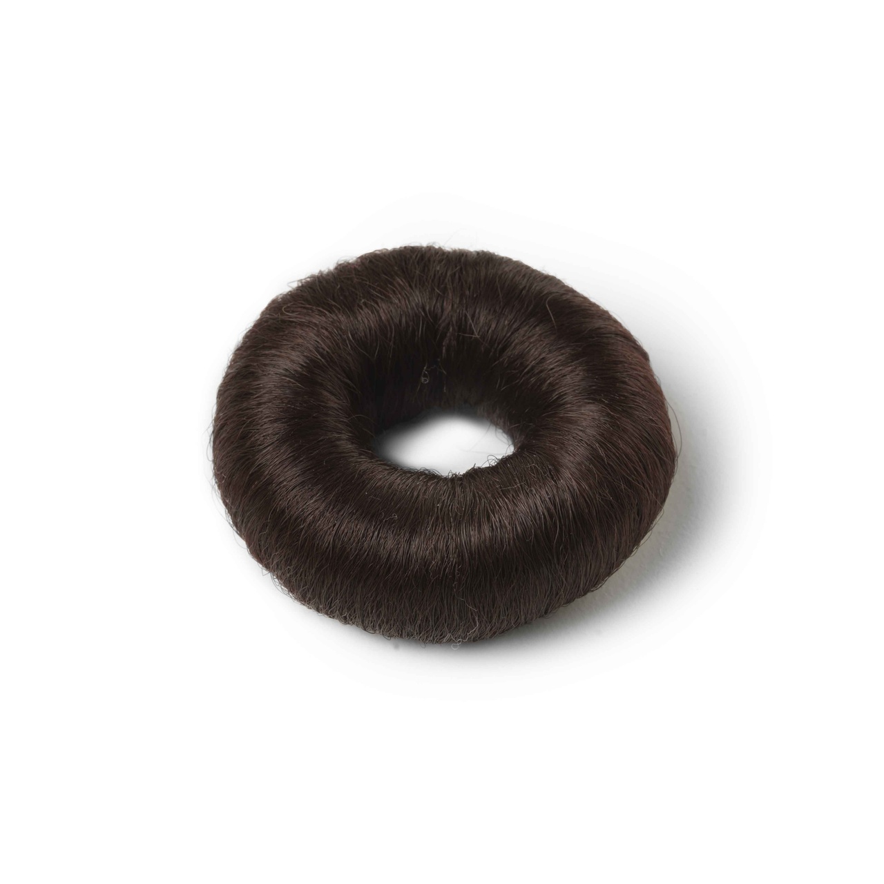 Synthetic hair bun L, brown