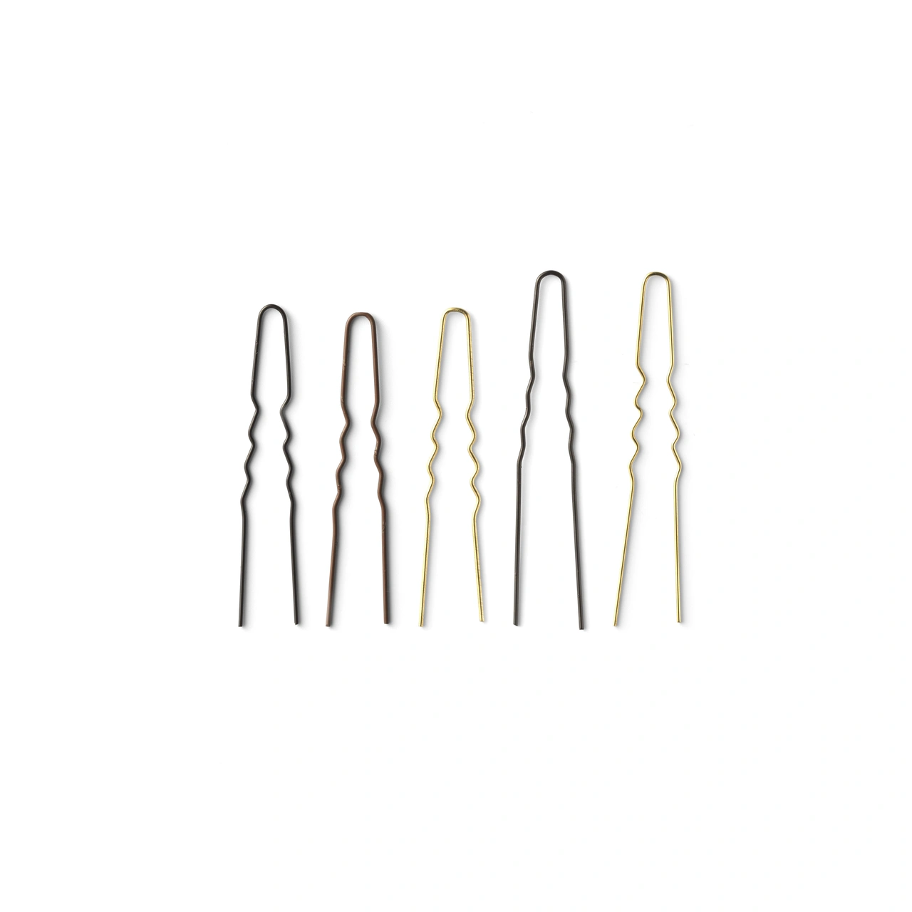 Curly pin, black, 44 mm